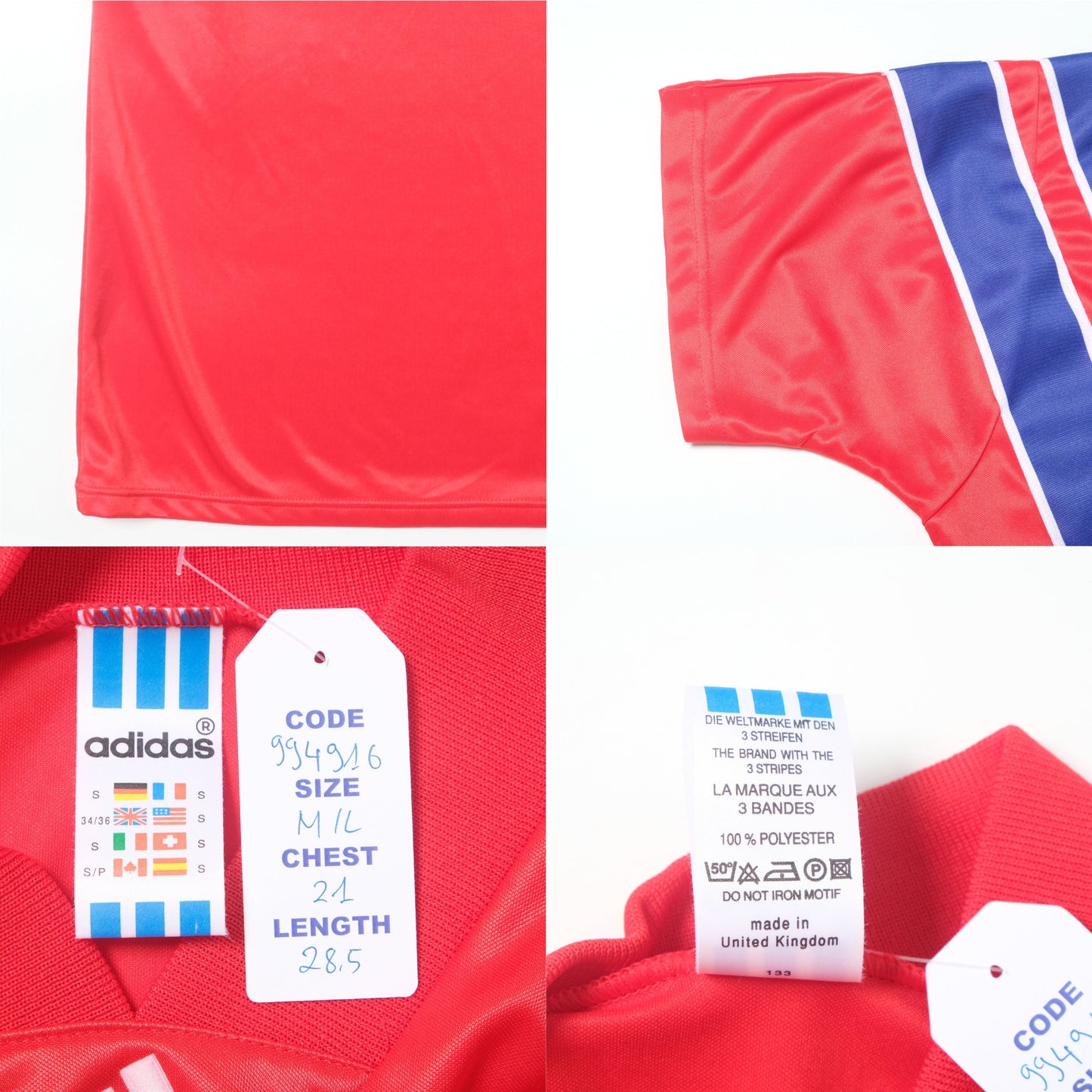 1991/93 Bayern Munich Home Shirt Adidas (M/L)
