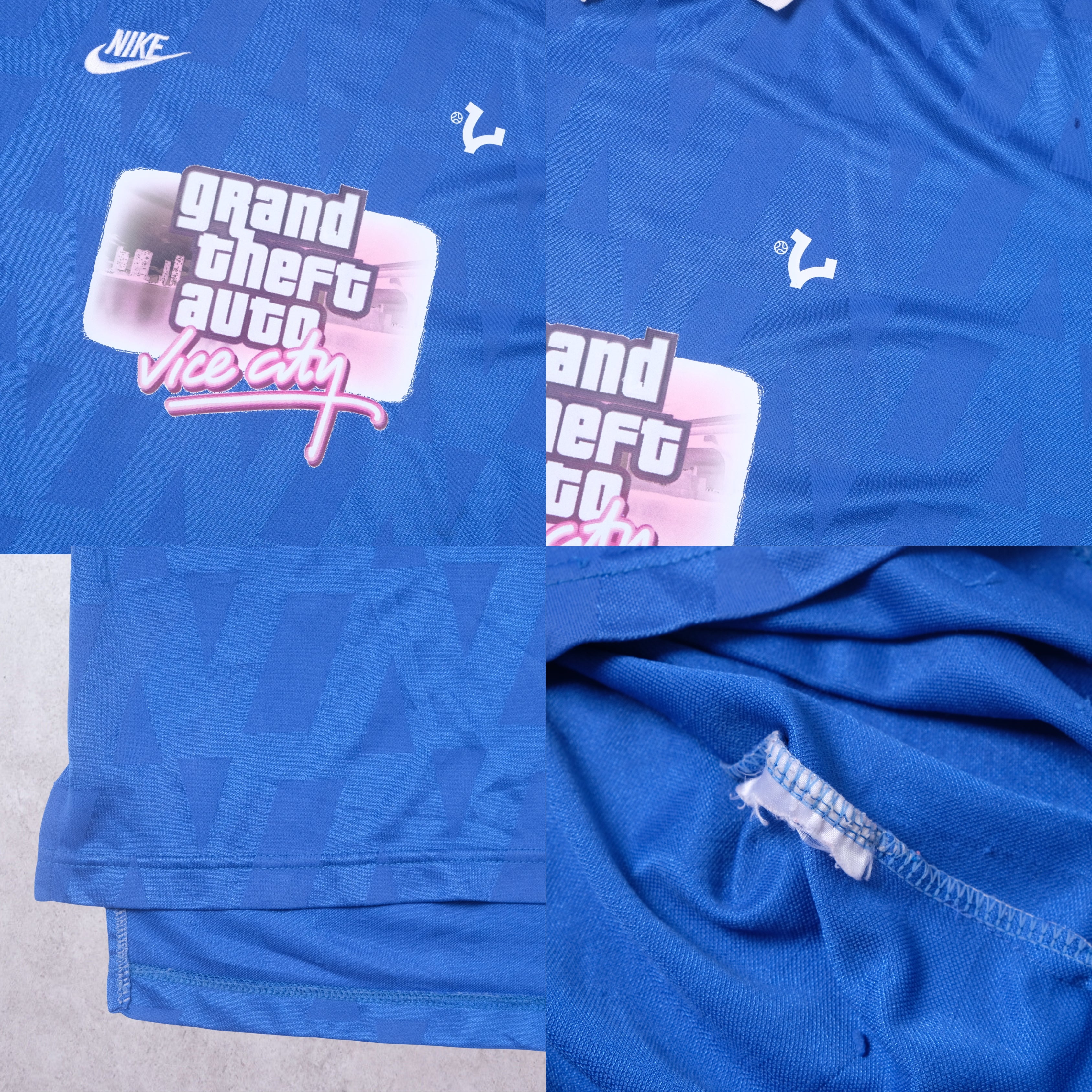 1990s VICE Footbal Store x Grand Theft Auto Custom Football Shirt