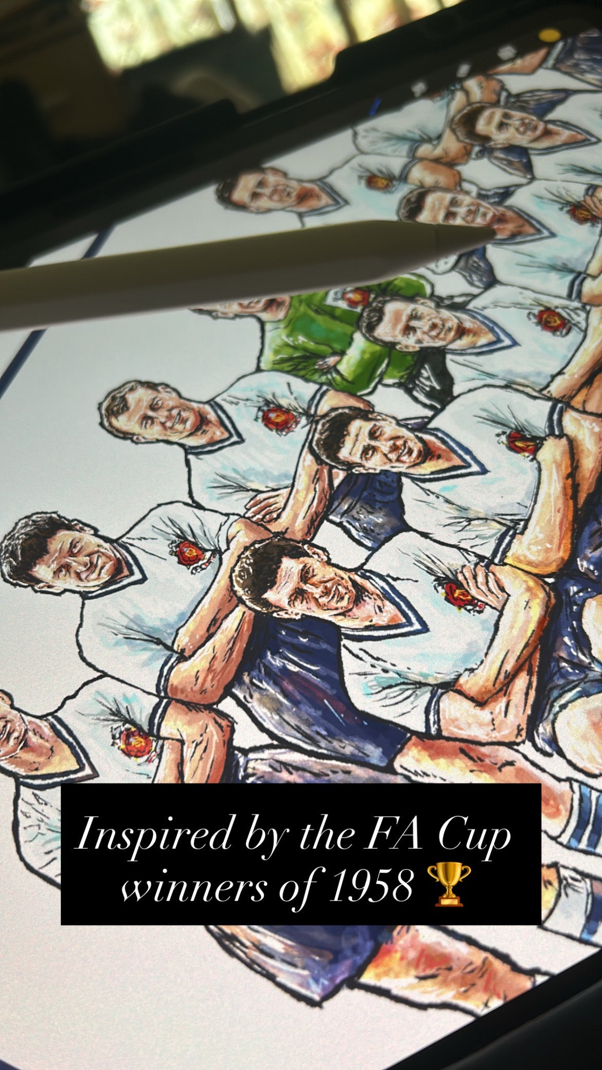 Bolton Inspired 1958 Team Football Art Print
