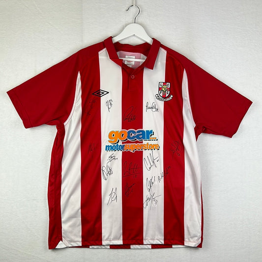 Lincoln City 2010/2011 Signed Home Shirt - Squad Signed