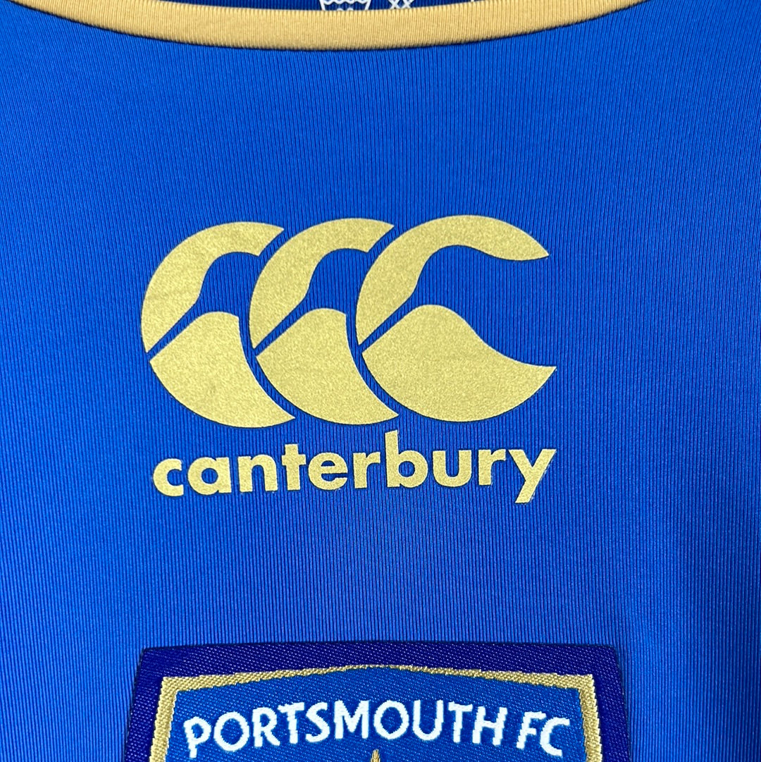 Portsmouth 2008/2009 Match Worn Home Shirt - Crouch 9