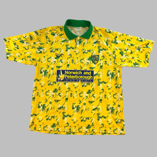 Norwich City 1992-1993-1994 Home Shirt - Extra Large