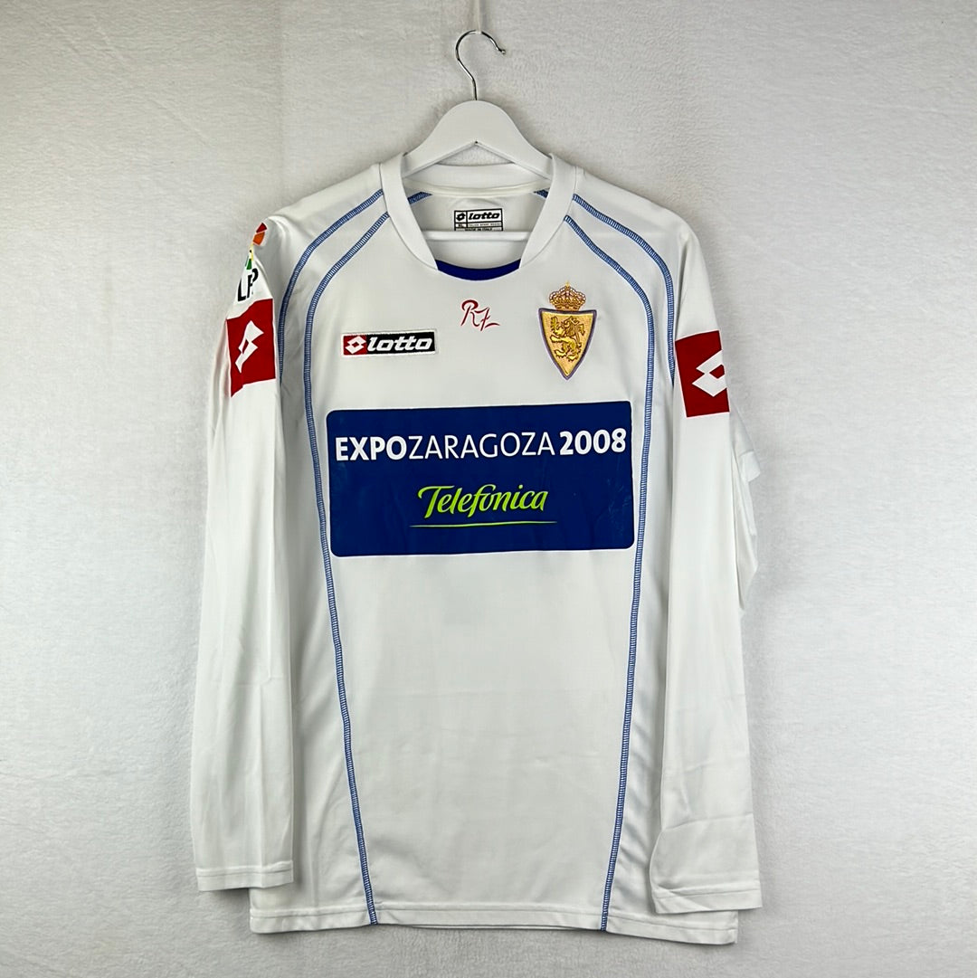 Real Zaragoza 2005-2006 Match Worn Home Shirt - XL - Cuartero 4