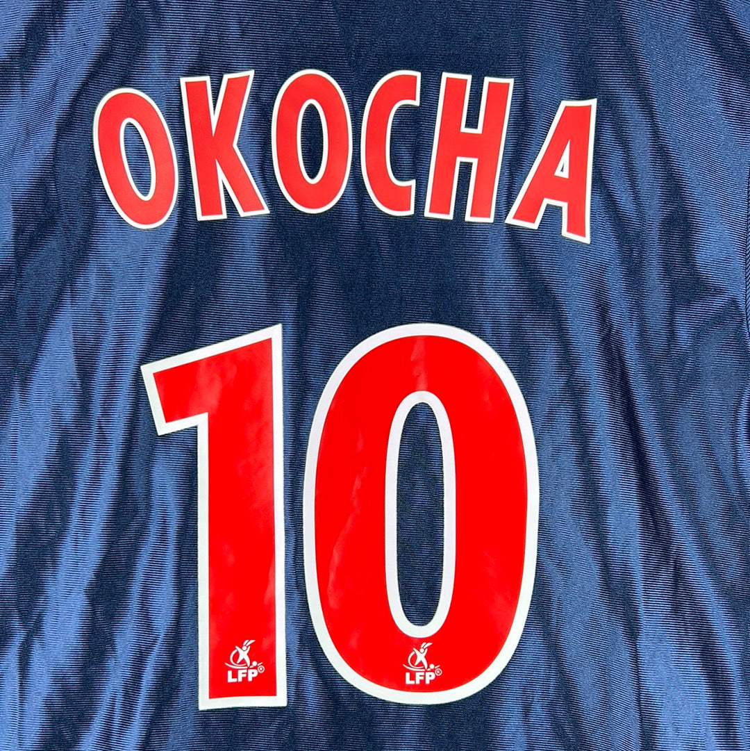 Vintage Paris Saint Germain 2001-2002 Home Shirt - Large - Okocha 10