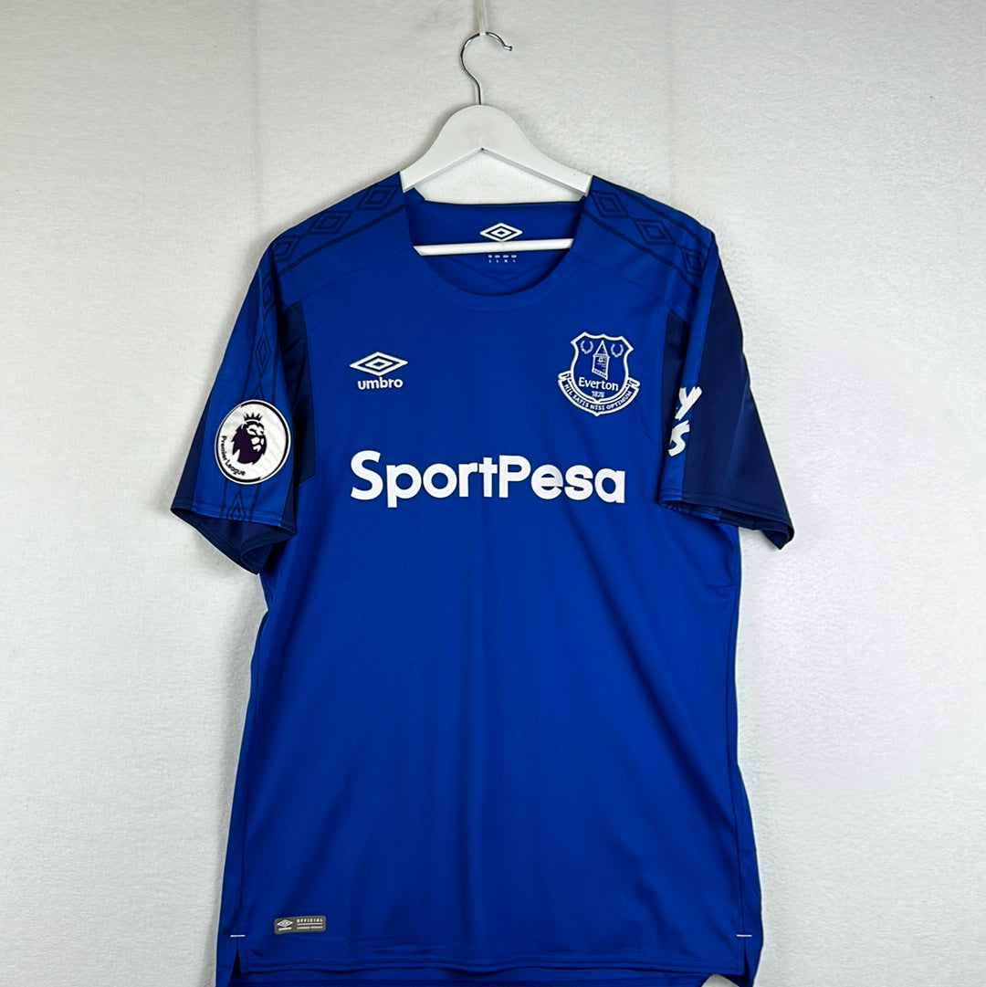 Everton 2017/2018 Match Worn/ Issued Home Shirt - Schneiderlin 2