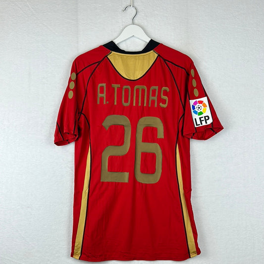 Deportivo La Coruna 2007/2008 Player Issue Away Shirt - A.Tomas 26 gold print