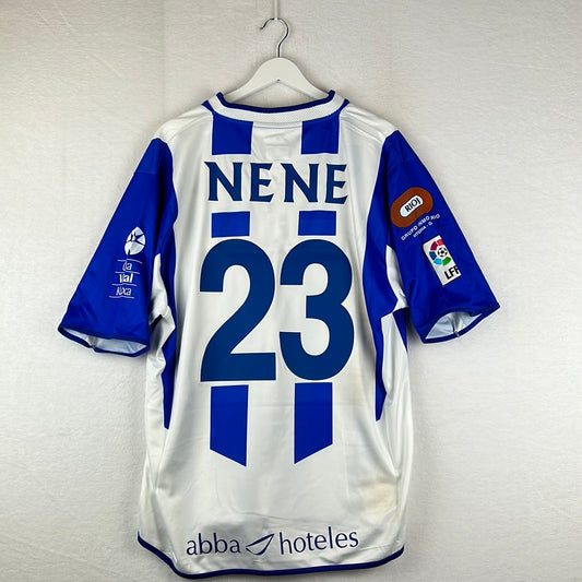 Alaves 2005-2006 Match Worn Home Shirt - Nene 23