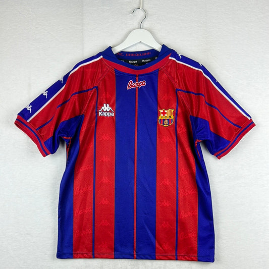 Barcelona 1997/1998 Home Shirt - Small Adult - Very Good Condition