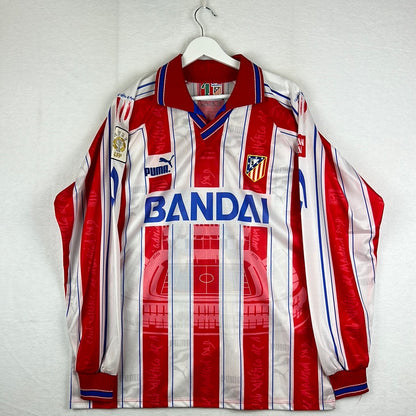 Atletico Madrid 1996/1997 Player Issue Home Shirt - Tomic 29