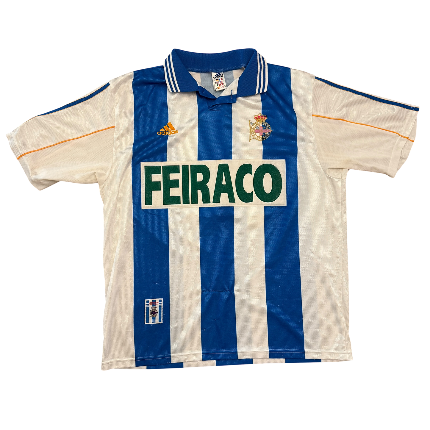 Deportivo La Coruna 1997/1998 Player Issue Home Shirt