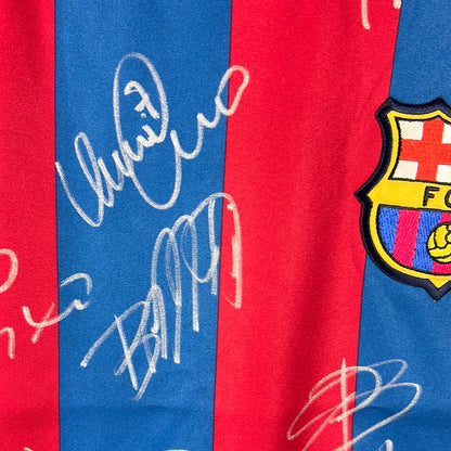 Barcelona 2005/2006 Player Issue Home Shirt - Ezquerro 4 - Squad Signed