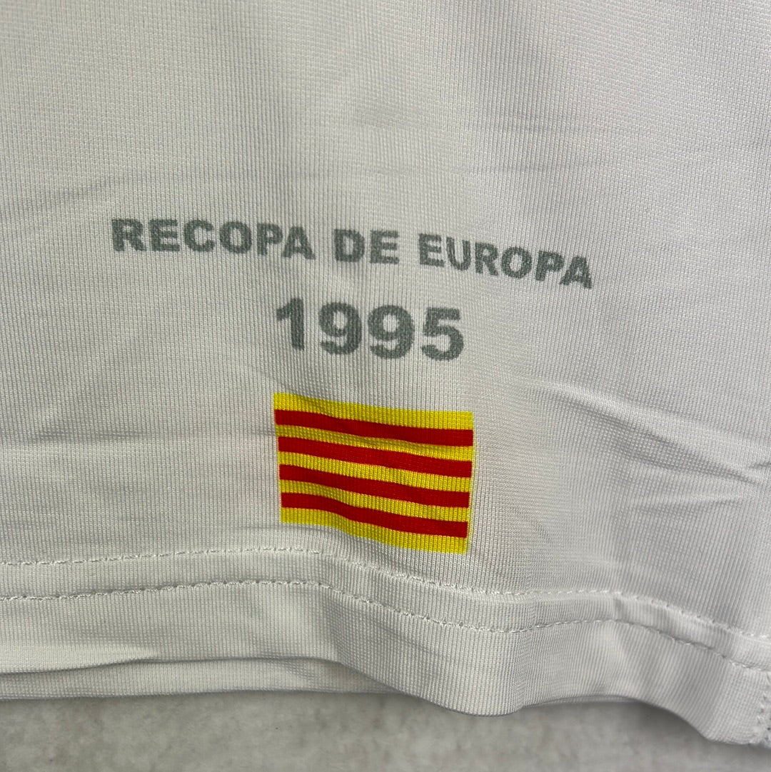 Real Zaragoza 2007-2008 Player Issue Centenary Home Shirt - Medium - Sergio Garcia 9