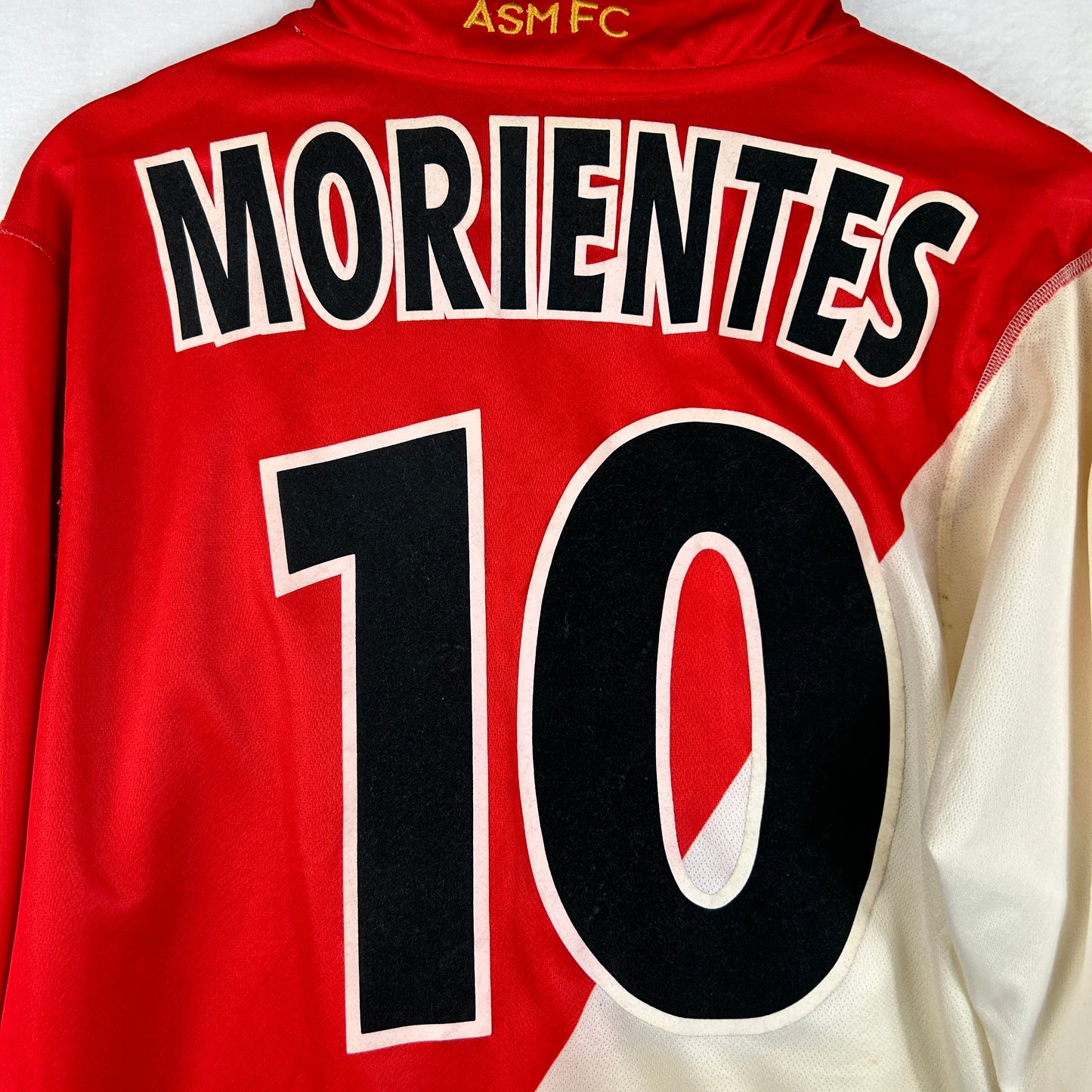 AS Monaco 2003/2004 Match Worn Home Shirt - Morientes 10