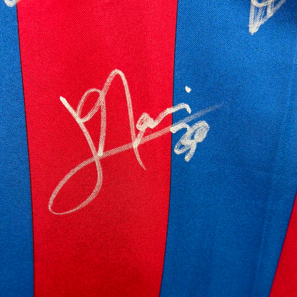 Barcelona 2005/2006 Player Issue Home Shirt - Ezquerro 4 - Squad Signed