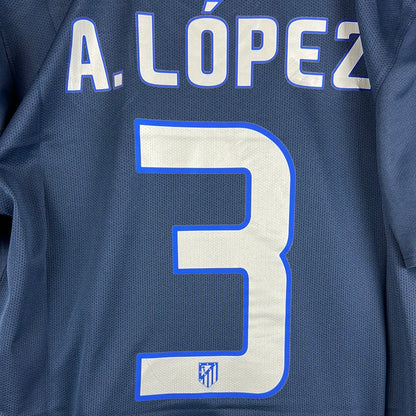 Atletico Madrid 2008/2009 Player Issue Away Shirt - A Lopez 3