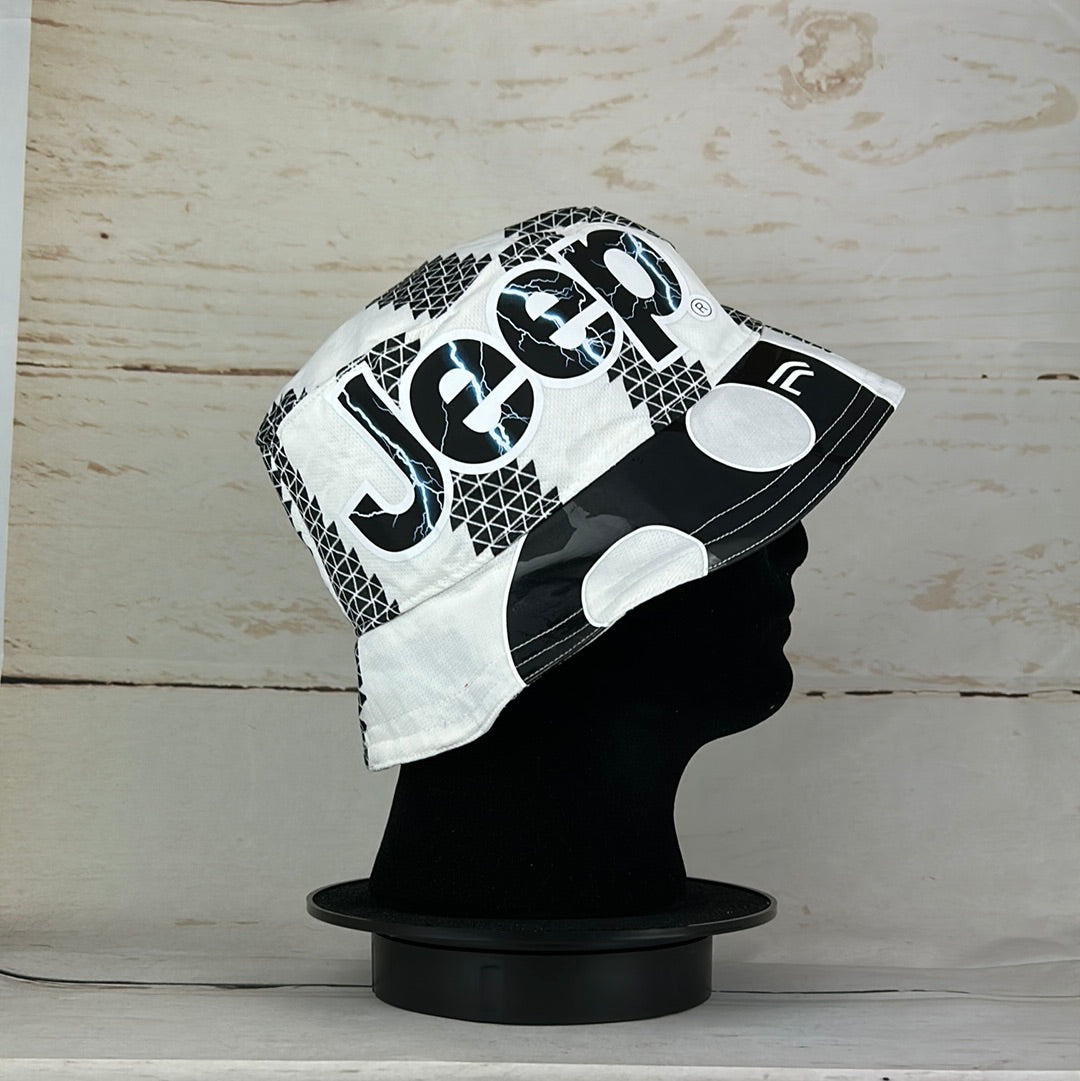 Juventus 2022-2023 Upcycled Home Shirt Bucket Hat * 8