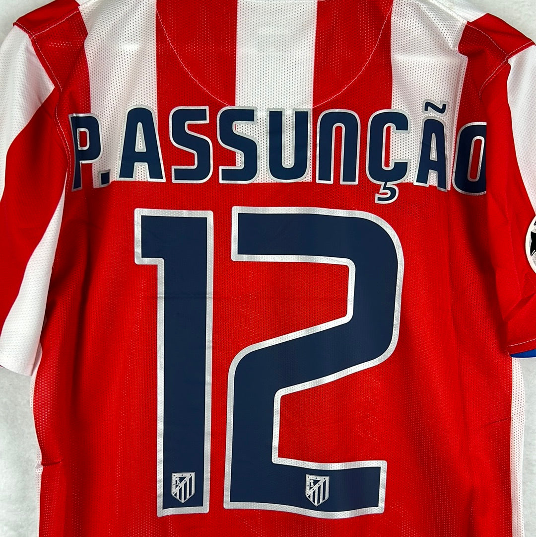 Atletico Madrid 2008/2009 Player Issue Home Shirt - P.Assuncao 12