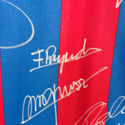 Barcelona 2005/2006 Player Issue Home Shirt - Ezquerro 4 - Squad Signed