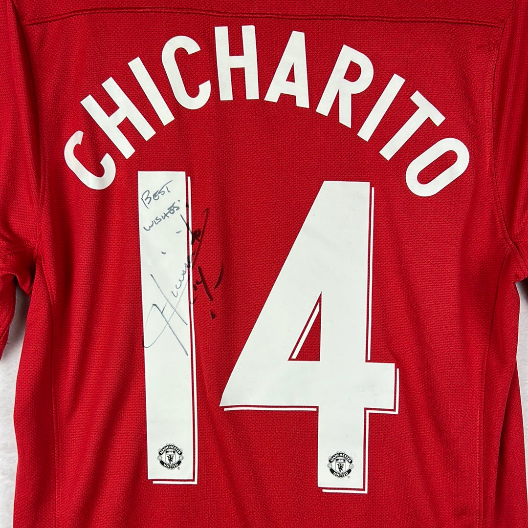 Manchester United 2011/2012 Player Issue Home Shirt - Chicharito 14