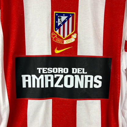 Atletico Madrid 2002/2003 Player Issue Home Shirt - Garcia Calvo 5 - Tesoro Del Amazonas