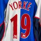 Blackburn Rovers 2002/2003 Match Issue/Worn Home Shirt - Yorke 19 - Signed