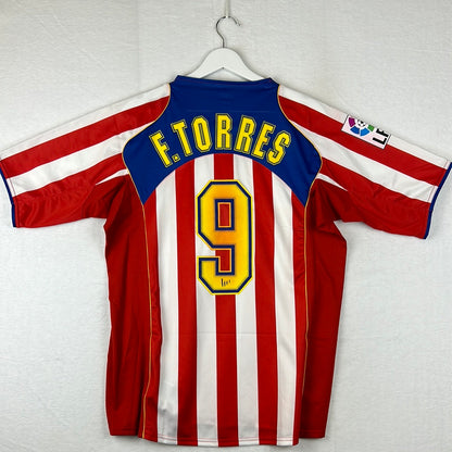 Atletico Madrid 2004/2005 Player Issue Home Shirt - Torres 9 - Spanglish