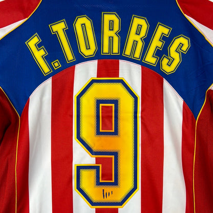 Atletico Madrid 2004/2005 Player Issue Home Shirt - Torres 9 - Hitch