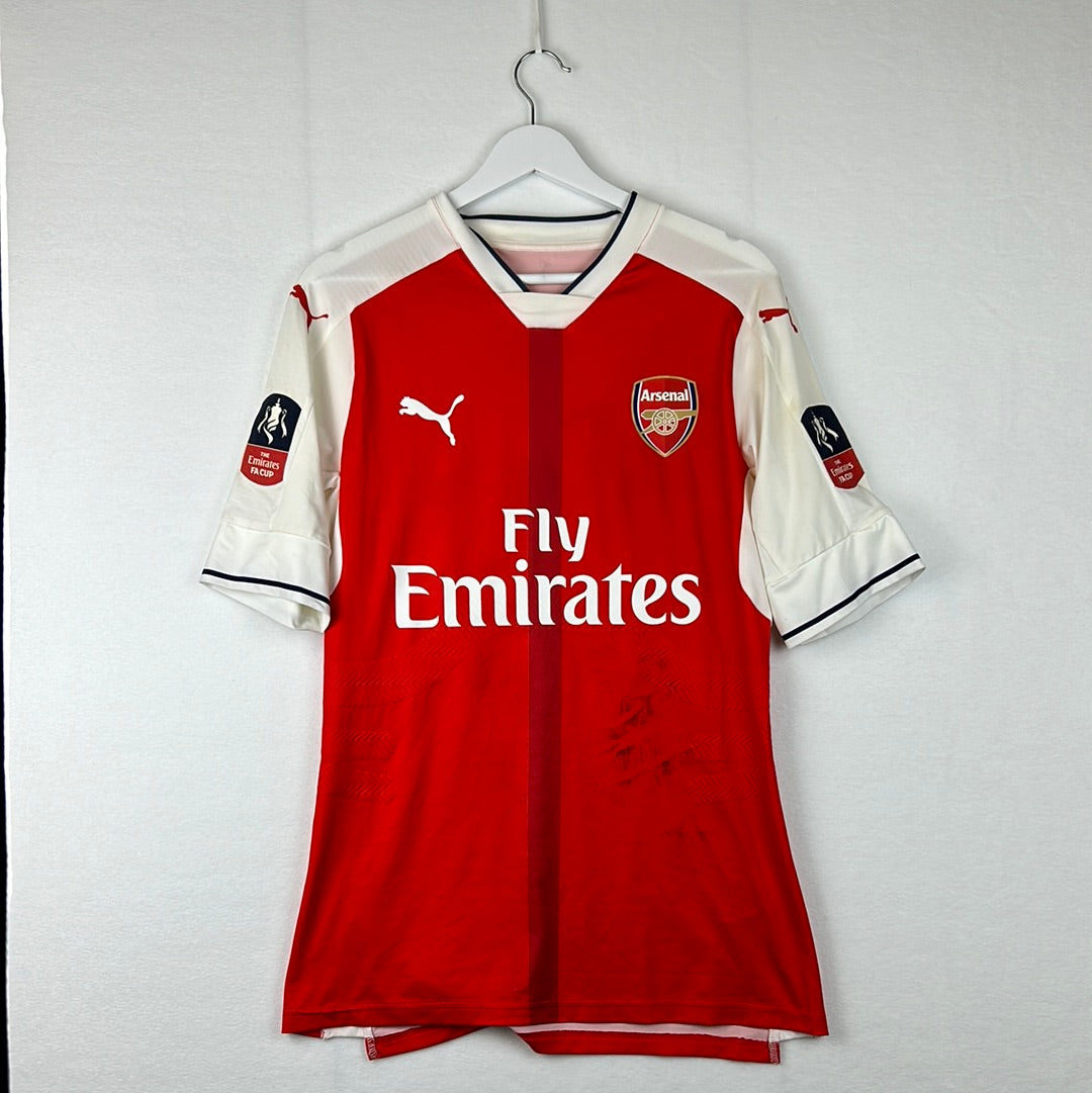 Arsenal 2016/2017 Match Worn Home Shirt - Front