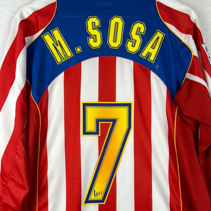 Atletico Madrid 2004/2005 Player Issue Home Shirt - M.Sosa 7 - Disque Si