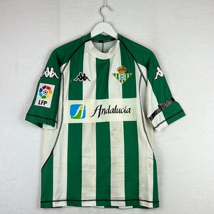 Real Betis 2005/2006 Match Worn Home Shirt - Edu 24 - Photo Matched