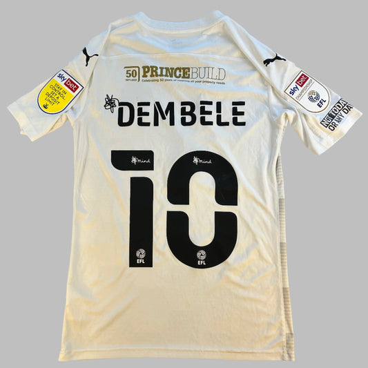 Peterborough United 2021/2022 Player Issue Third Shirt  dEMBELE 10 PRINT