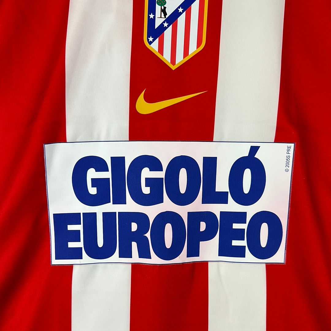 Atletico Madrid 2005/2006 Player Issue Home Shirt - Galletti 7 - Gigolo Europeo Sponsor