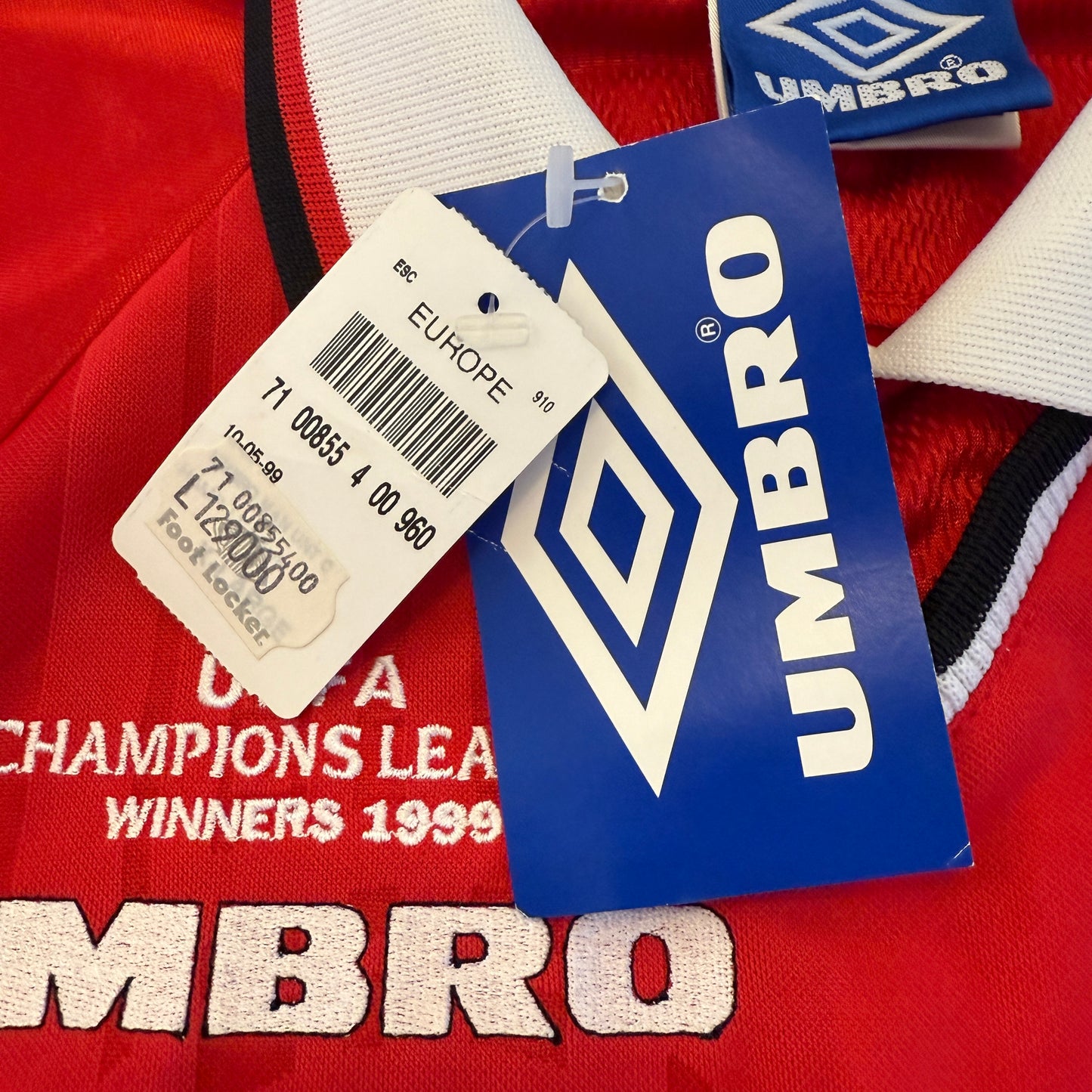 Manchester United 1999 European Home Shirt - BNWT - 2 Star