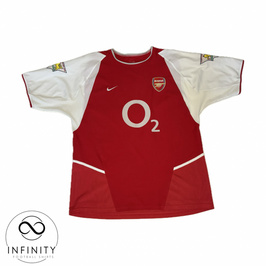 Arsenal Home Shirt 2002/03 (XL) Edu 17