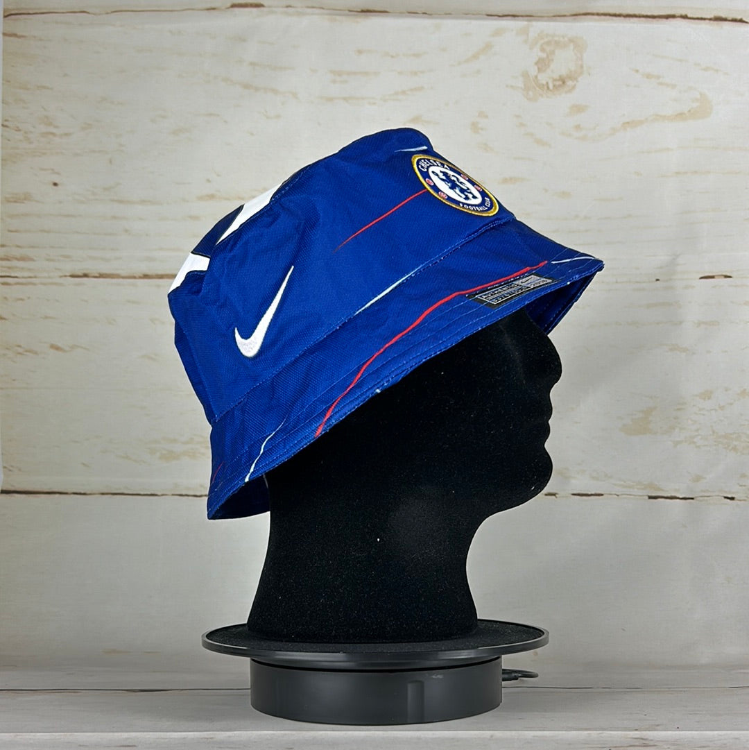 Chelsea 18/19 Upcycled Home Shirt Bucket Hat