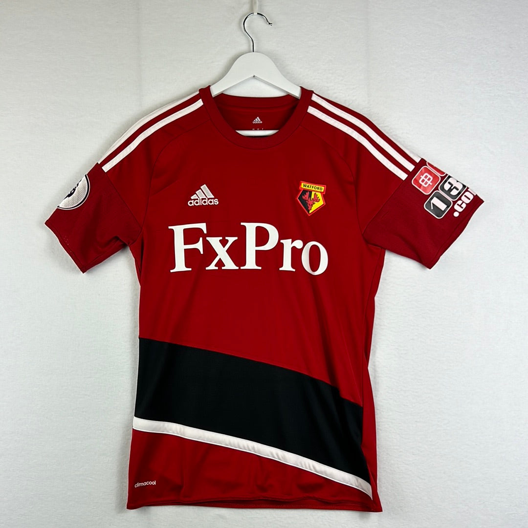 Watford 2017/2018 Match Issued Away Shirt - Hughes 19