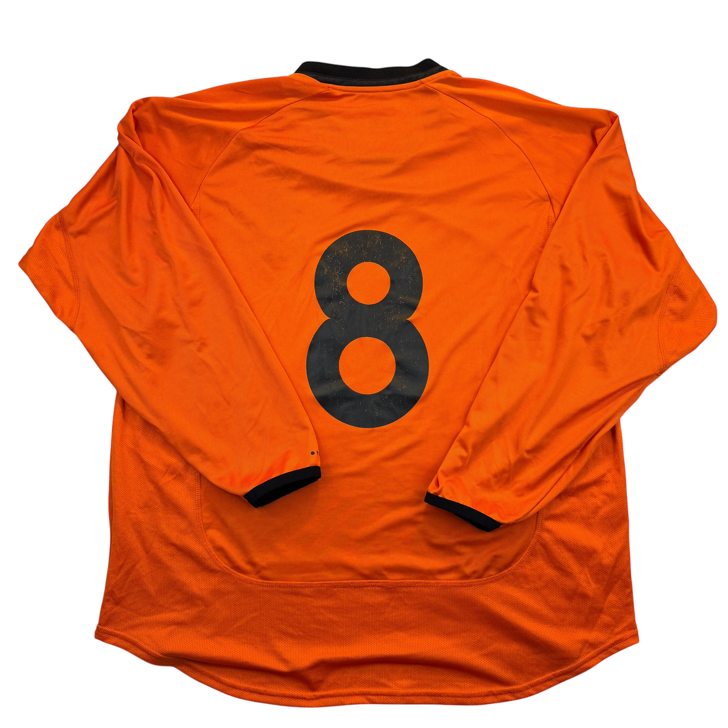 Netherlands 2002 Match Issued Home Shirt - v England - Cocu