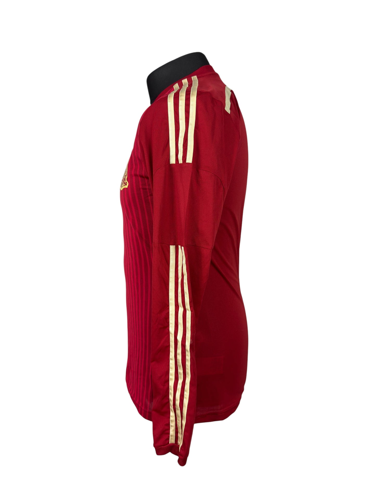 Spain 2013-15 Player Issue L/S Home Shirt - Size 6 (S Fit)