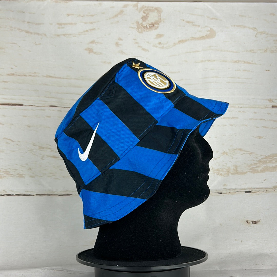 Inter Hat Inter Milan Upcycled Home Shirt Bucket Hat – Casual Football Shirts