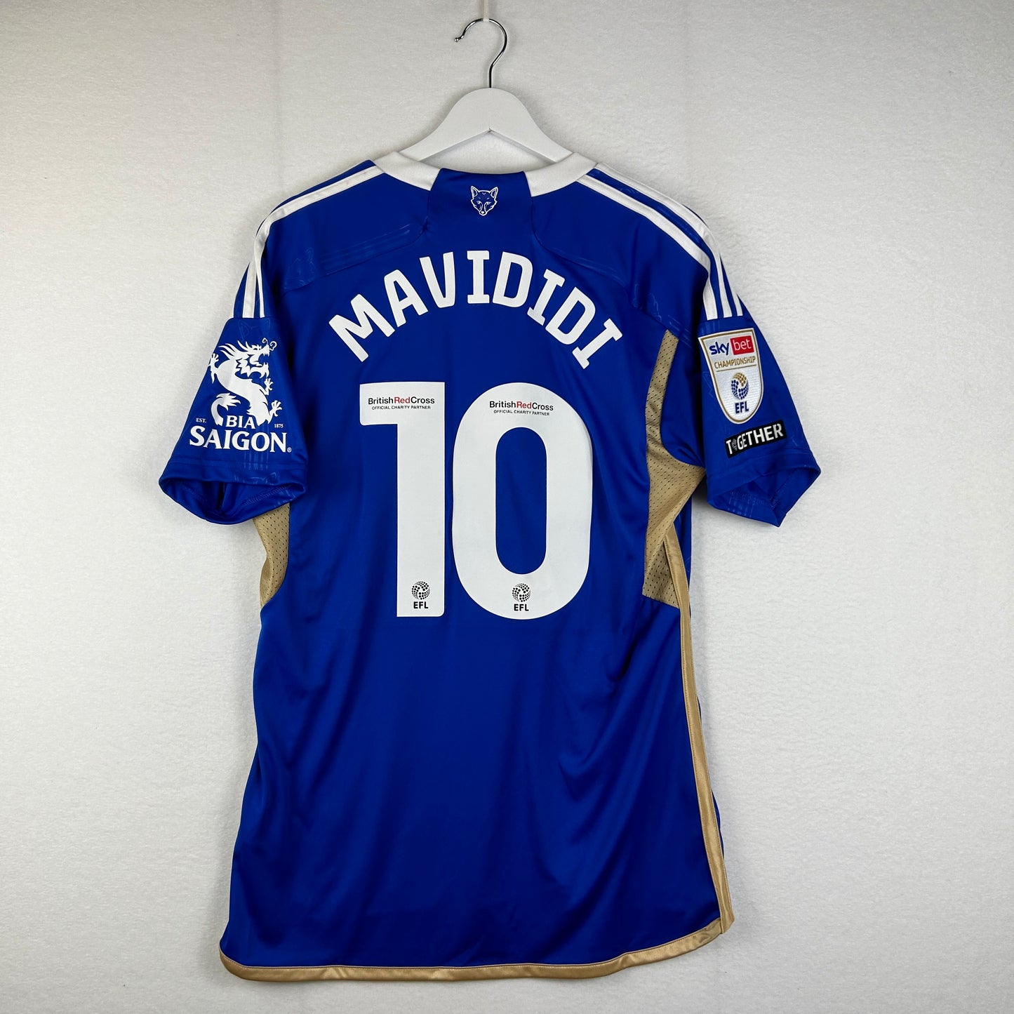 Leicester City 2023/2024 Player Issued Home Shirt - Mavididi 10