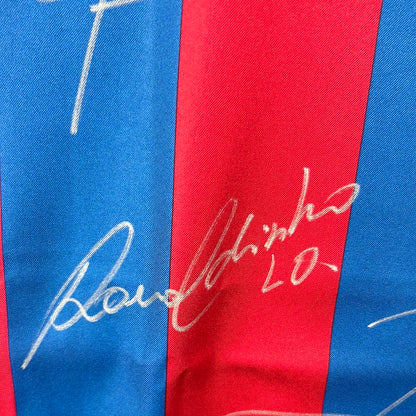 Barcelona 2005/2006 Player Issue Home Shirt - Ezquerro 4 - Squad Signed