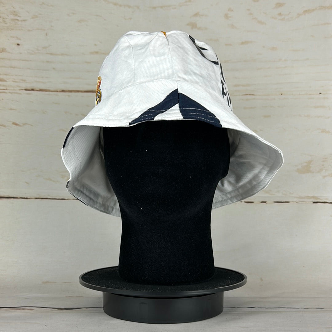 Real Madrid 2023-2024 Upcycled Home Shirt Bucket Hat *10 Side