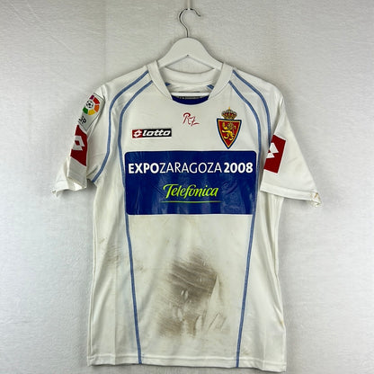 Real Zaragoza 2005-2006 Match Worn Home Shirt - Small - Ewerthon 17