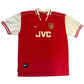 Arsenal 1996/1997 Home Shirt front with JVC sponsor