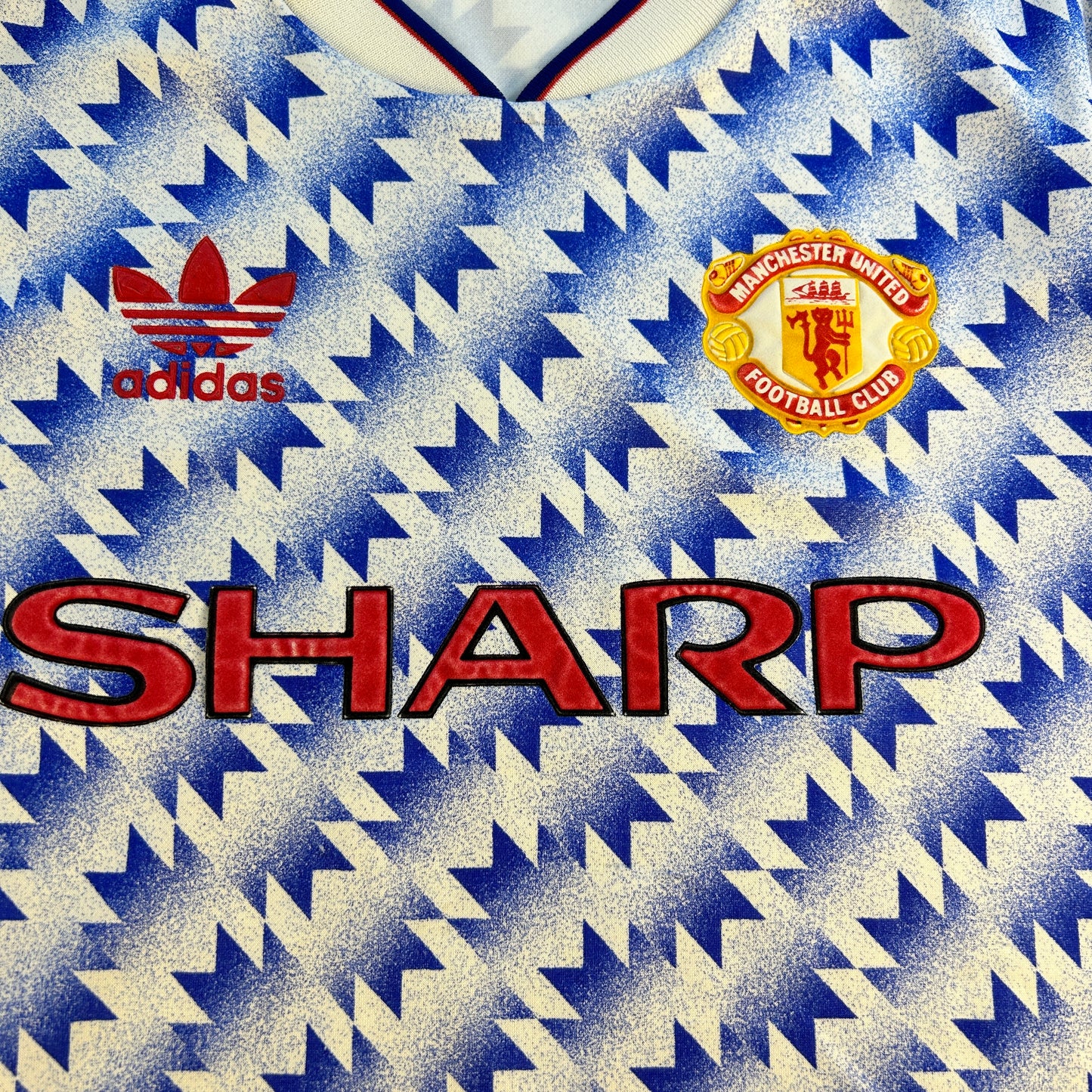 Manchester United 1990 Away Shirt - Vintage - Good Condition - Size Medium