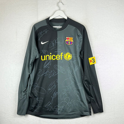 Barcelona 2006/2007 Player Issue Away Goalkeeper Shirt - Valdes 1 - Signed