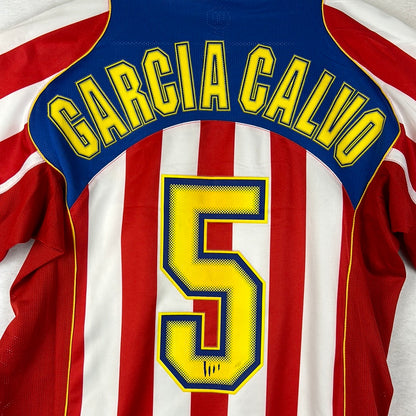 Atletico Madrid 2004/2005 Match Issued Home Shirt - Garcia Calvo 5 - Un Rey En La Habana