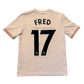 Pink sports jersey with 'FRED' and number '17' on a white background