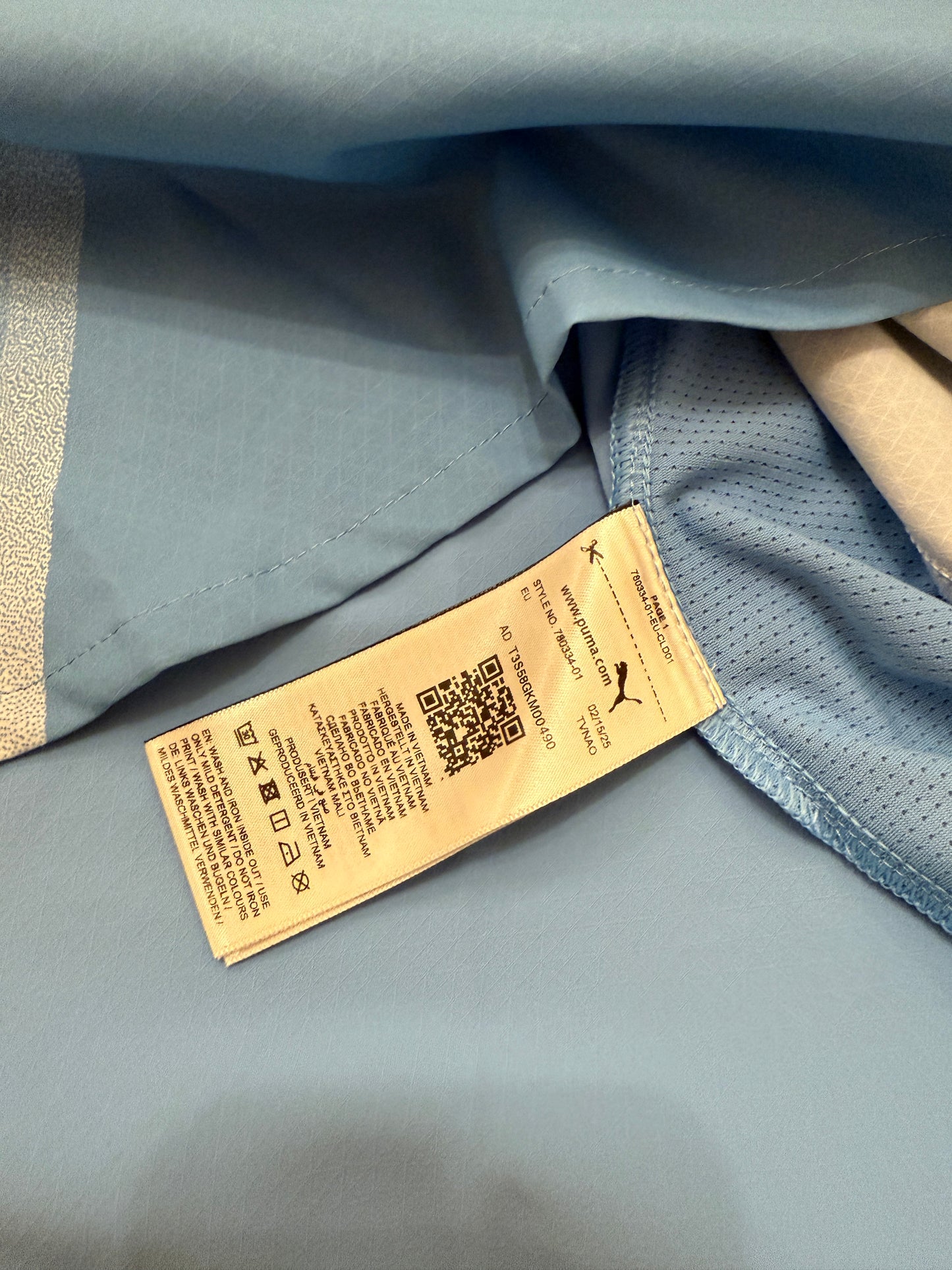 Manchester City 2025-2026 Match Issued Home Shirt