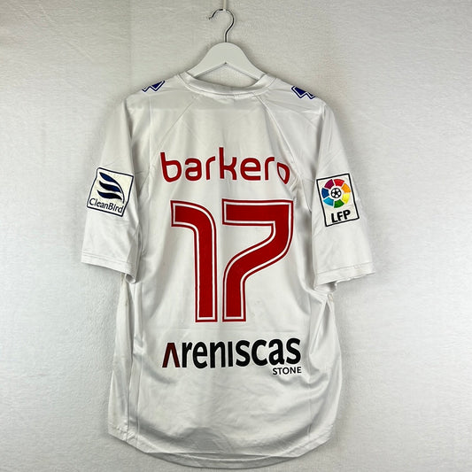 Numancia 2008-2008 Match Worn Away Shirt - XL - Barkero 17